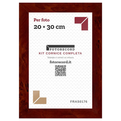 Il kit cornice completa 20×30 cm col foglio segnaposto Fotorecord: al suo posto va la tua foto
