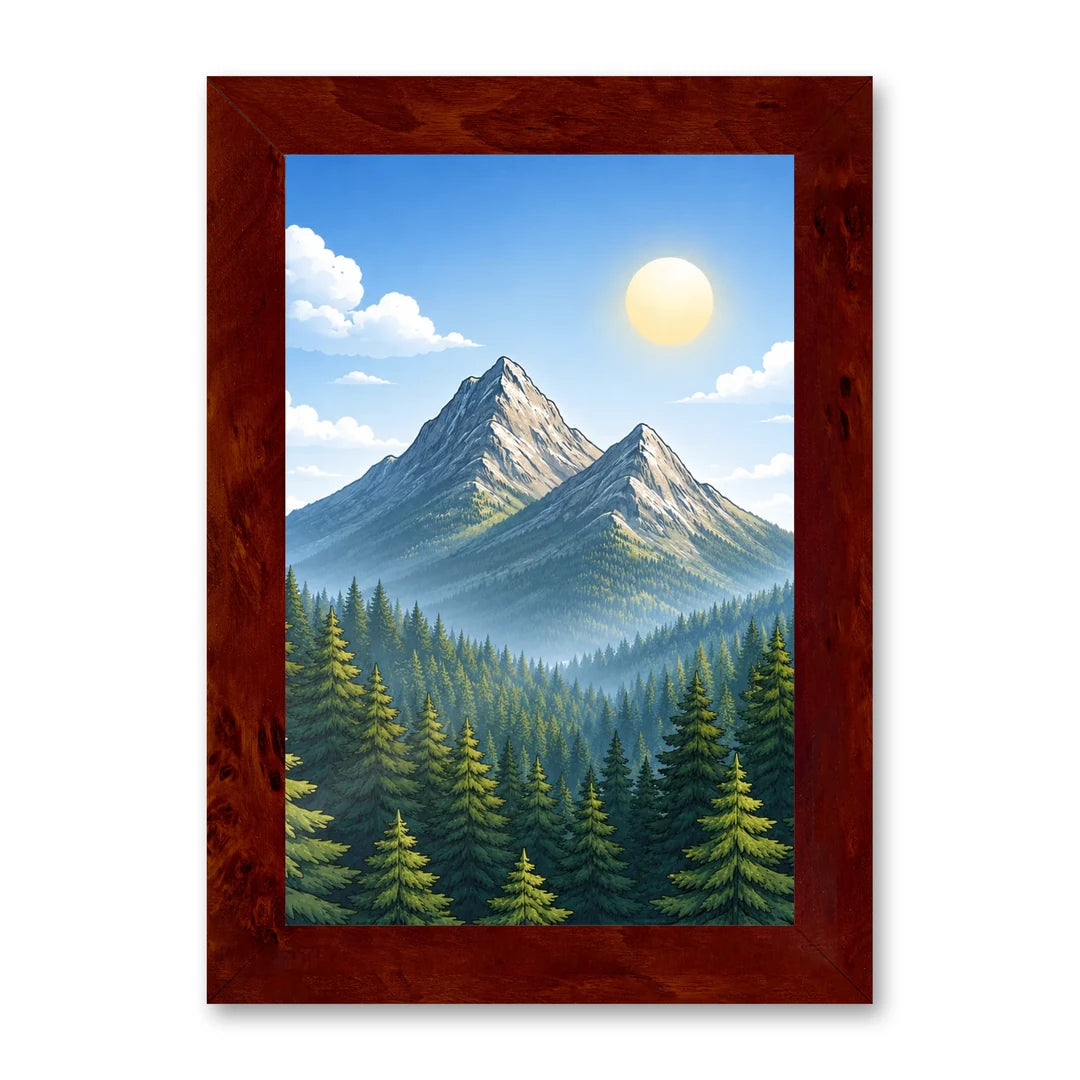 Il kit cornice completa 20×30 cm con una fotografia di esempio dentro