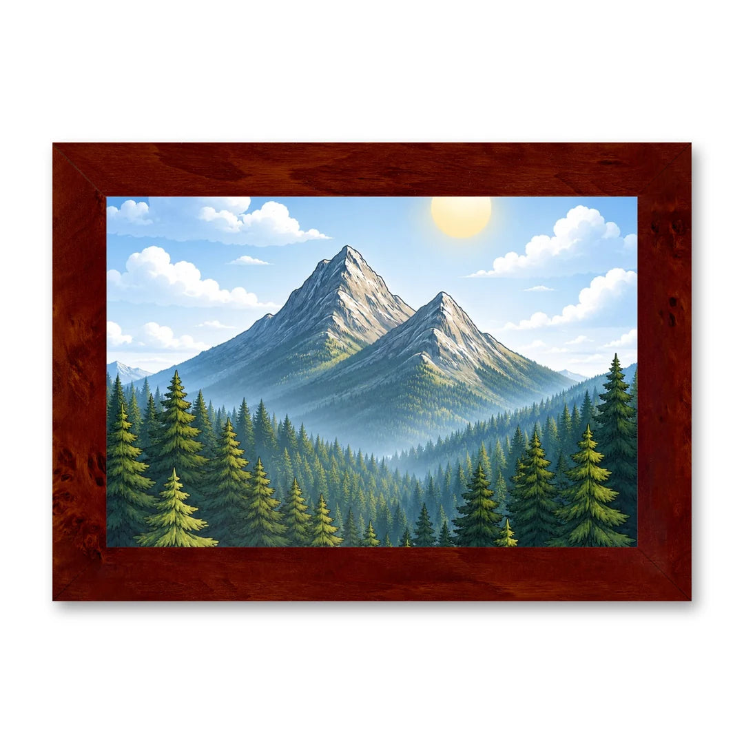 Il kit cornice completa 20×30 cm di traverso con una fotografia di esempio dentro