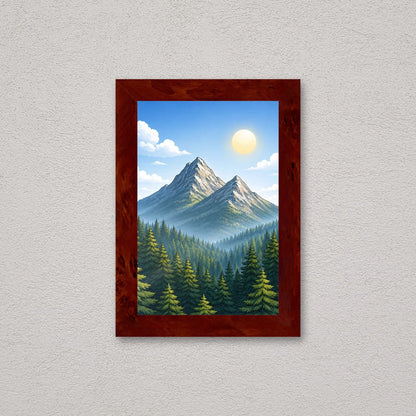 Il kit cornice completa 20×30 cm a parete, con una fotografia di esempio dentro