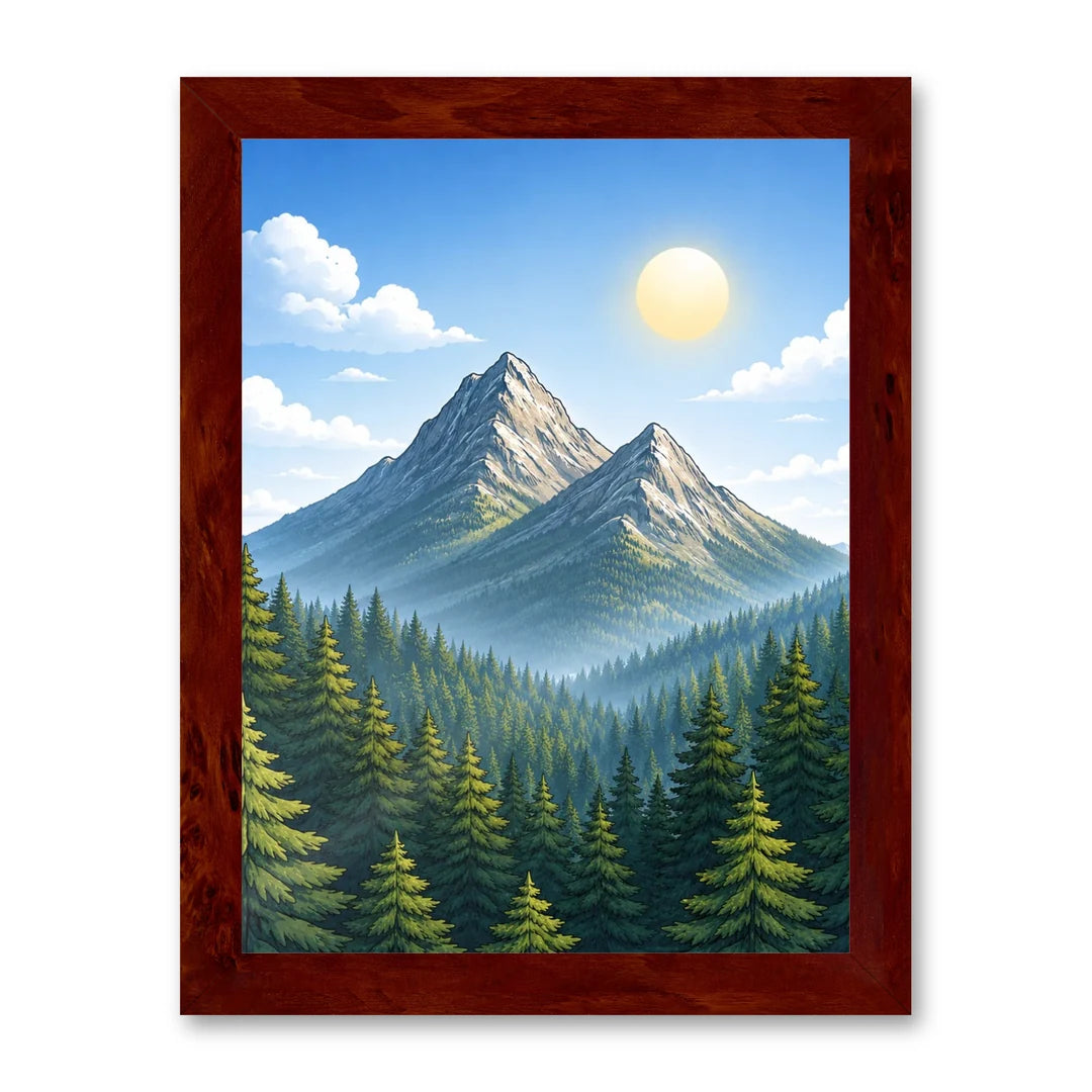 Il kit cornice completa 30×40 cm con una fotografia di esempio dentro