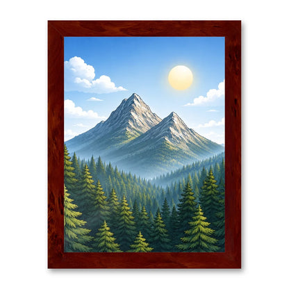 Il kit cornice completa 30×40 cm con una fotografia di esempio dentro