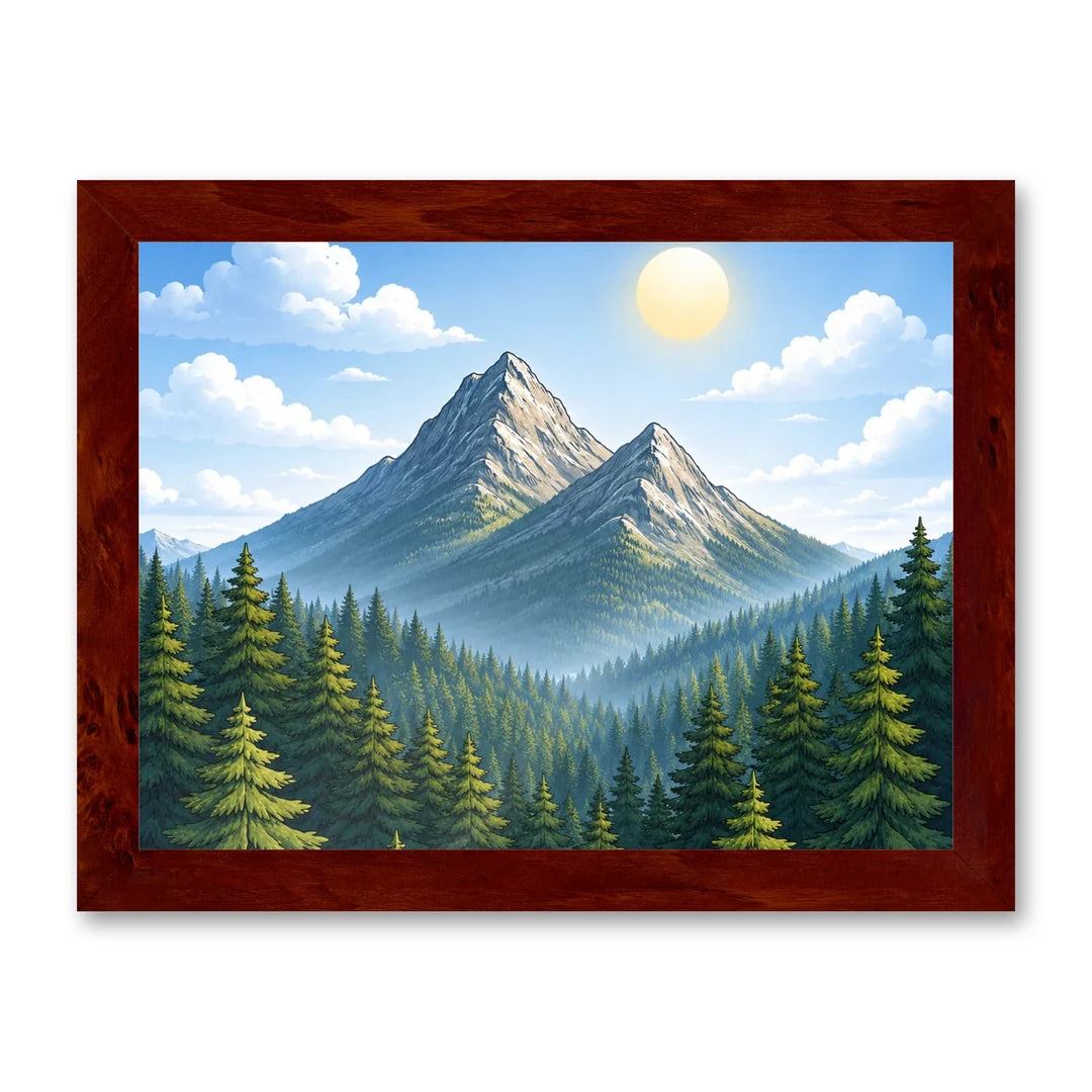 Il kit cornice completa 30×40 cm di traverso con una fotografia di esempio dentro