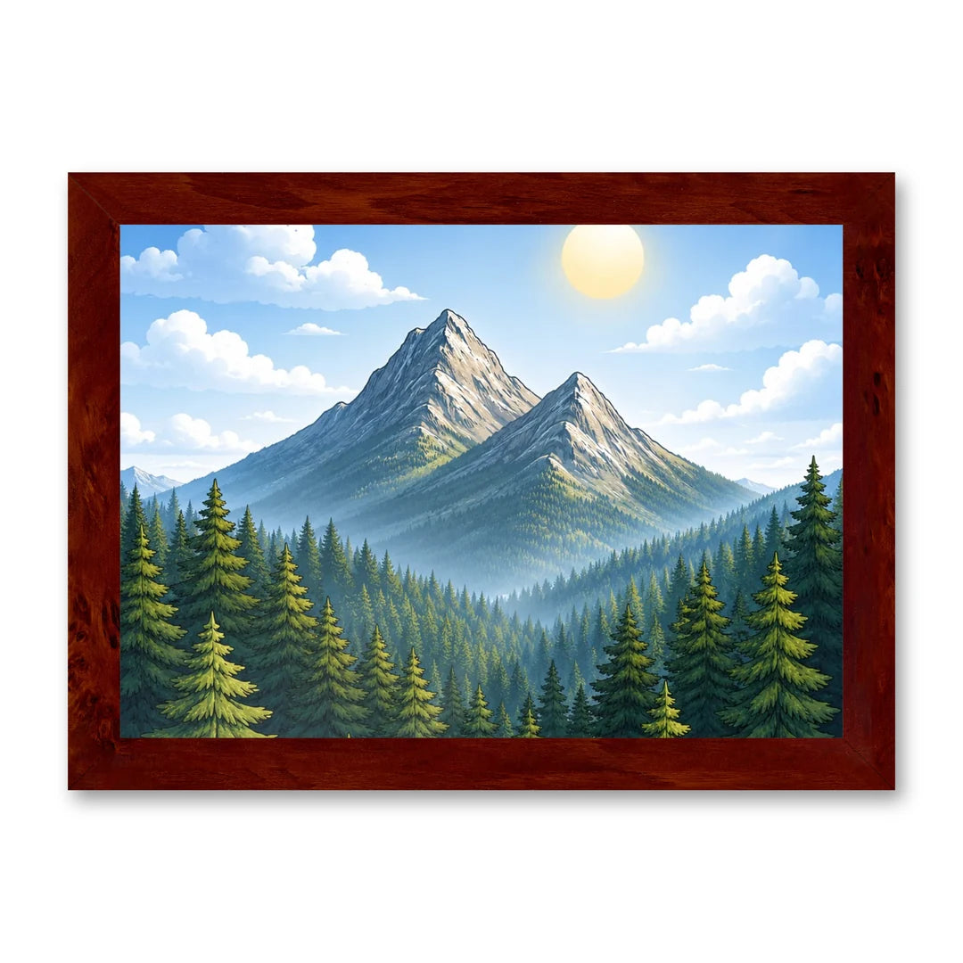 Il kit cornice completa 30×42 cm di traverso con una fotografia di esempio dentro