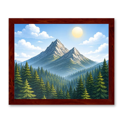 Il kit cornice completa 40×50 cm di traverso con una fotografia di esempio dentro