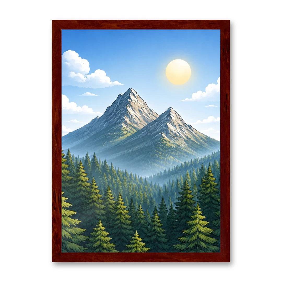 Il kit cornice completa 50×70 cm con una fotografia di esempio dentro
