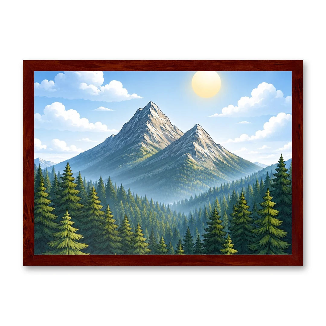 Il kit cornice completa 50×70 cm di traverso con una fotografia di esempio dentro
