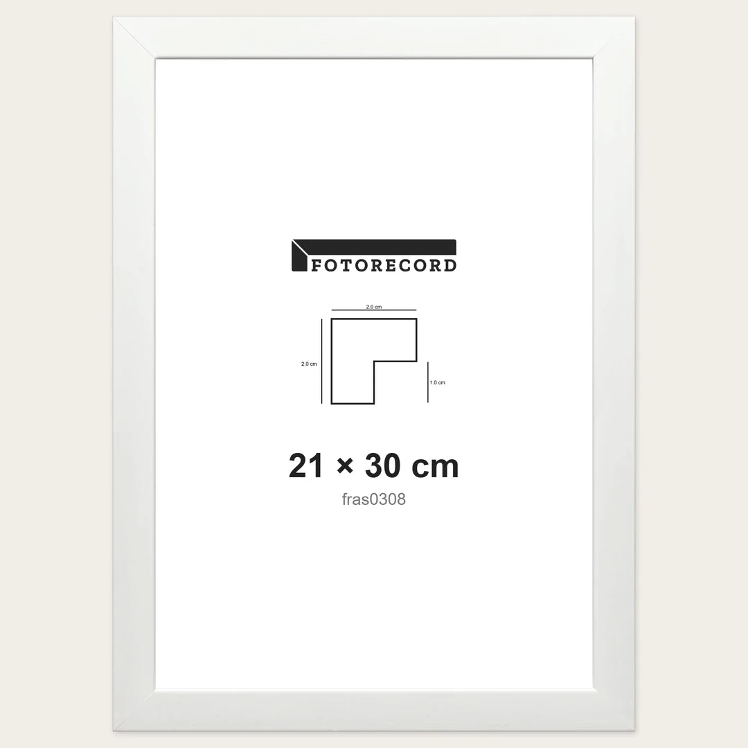 Kit Cornice Completa 21x30 cm — Bianco Satinato | fras0308