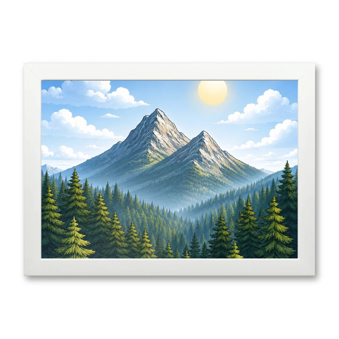 Il kit cornice completa 21×30 cm di traverso con una fotografia di esempio dentro