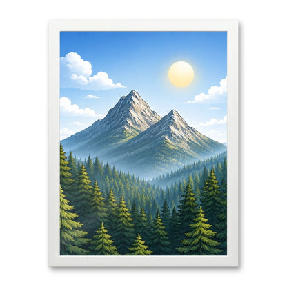 Il kit cornice completa 30×40 cm con una fotografia di esempio dentro