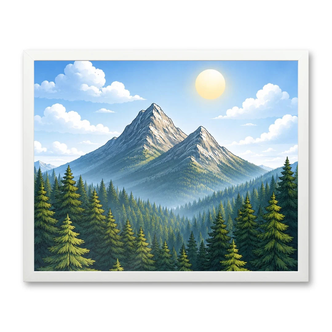 Il kit cornice completa 40×50 cm di traverso con una fotografia di esempio dentro