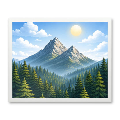 Il kit cornice completa 40×50 cm di traverso con una fotografia di esempio dentro