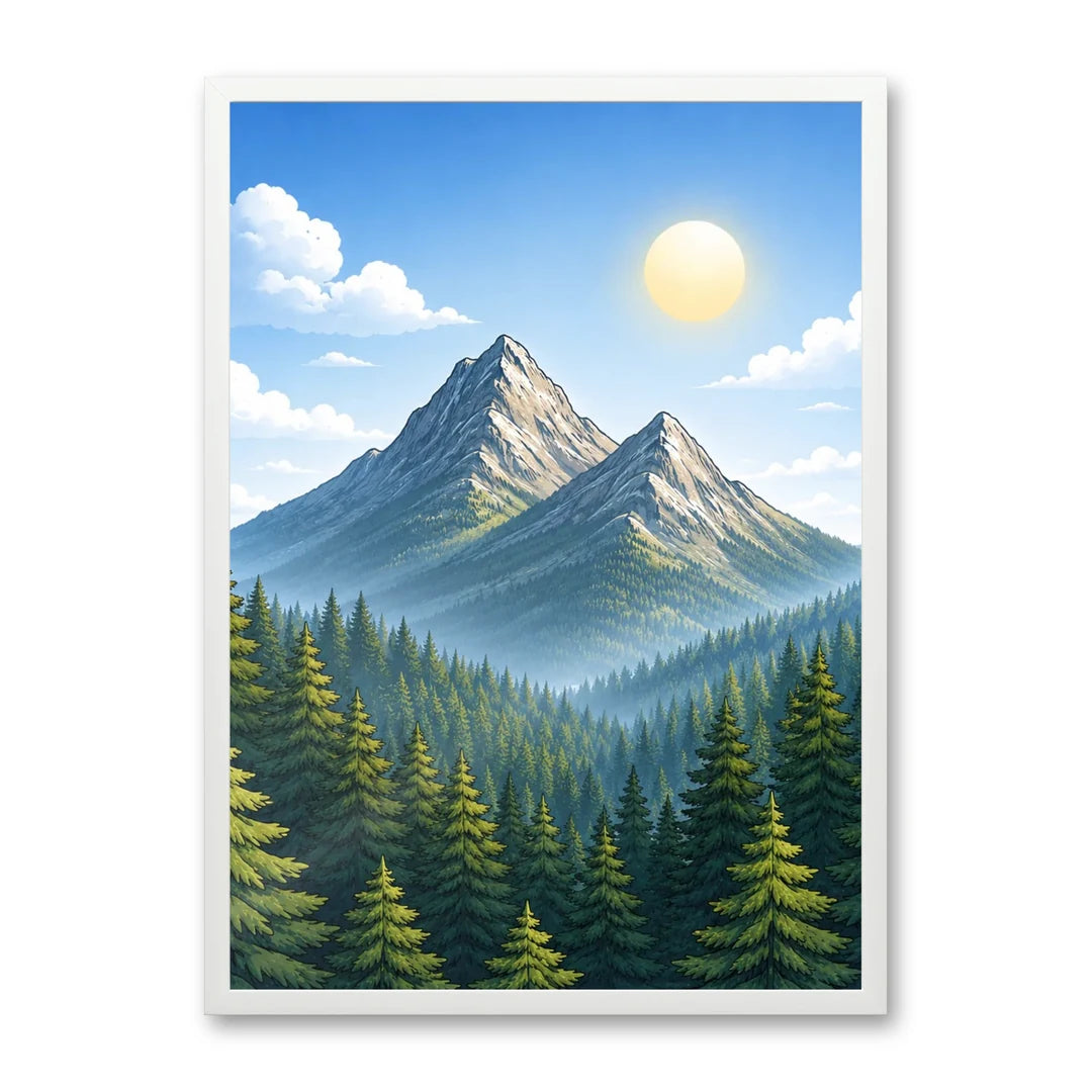 Il kit cornice completa 50×70 cm con una fotografia di esempio dentro