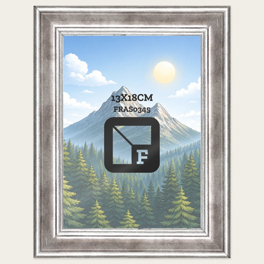Kit Cornice Completa 13x18 cm — Argento Lucido
