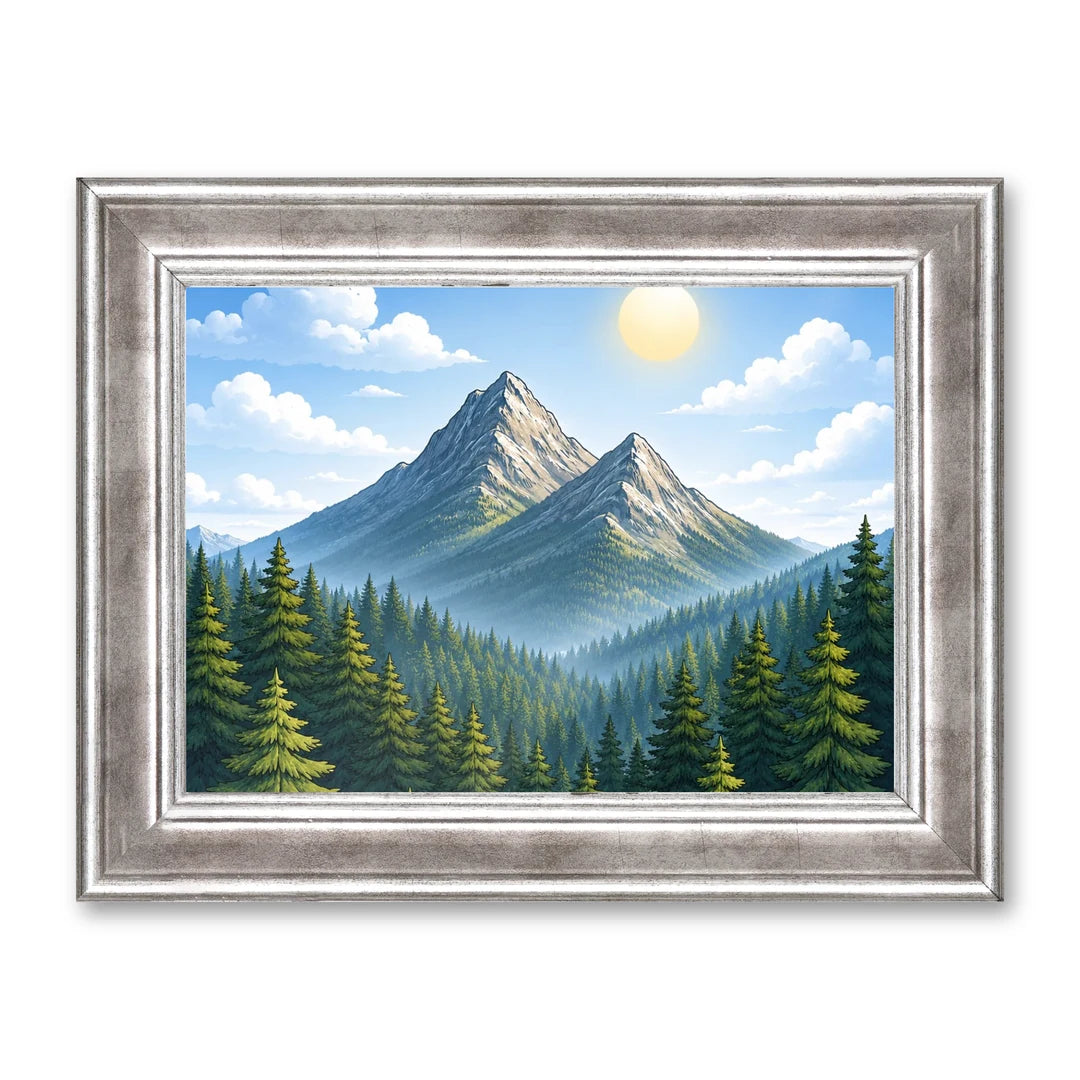 Il kit cornice completa 13×18 cm di traverso con una fotografia di esempio dentro