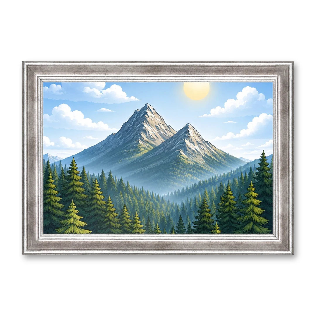 Il kit cornice completa 20×30 cm di traverso con una fotografia di esempio dentro
