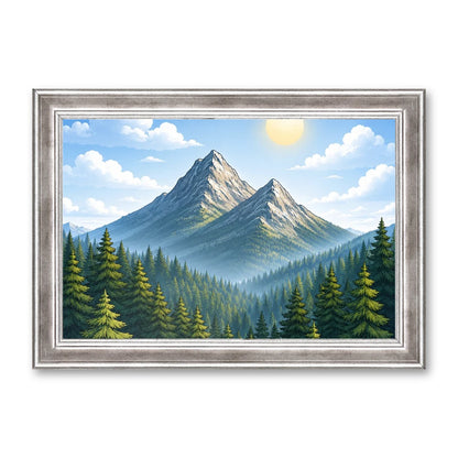 Il kit cornice completa 20×30 cm di traverso con una fotografia di esempio dentro