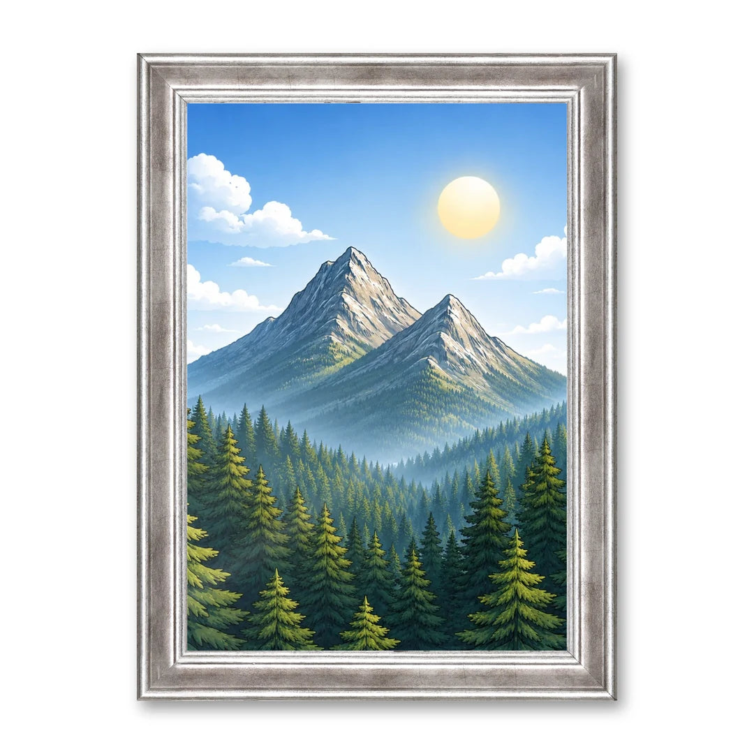 Il kit cornice completa 21×30 cm con una fotografia di esempio dentro