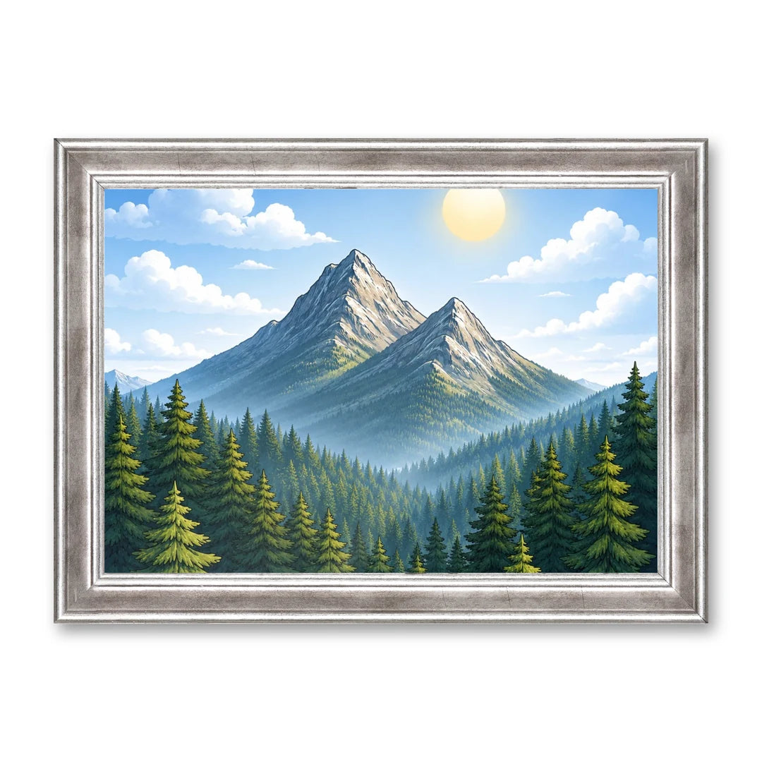 Il kit cornice completa 21×30 cm di traverso con una fotografia di esempio dentro