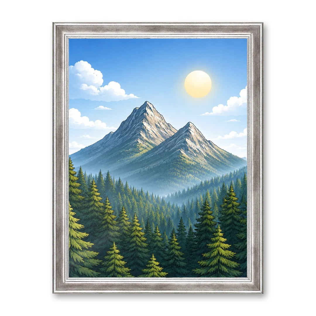 Il kit cornice completa 30×40 cm con una fotografia di esempio dentro