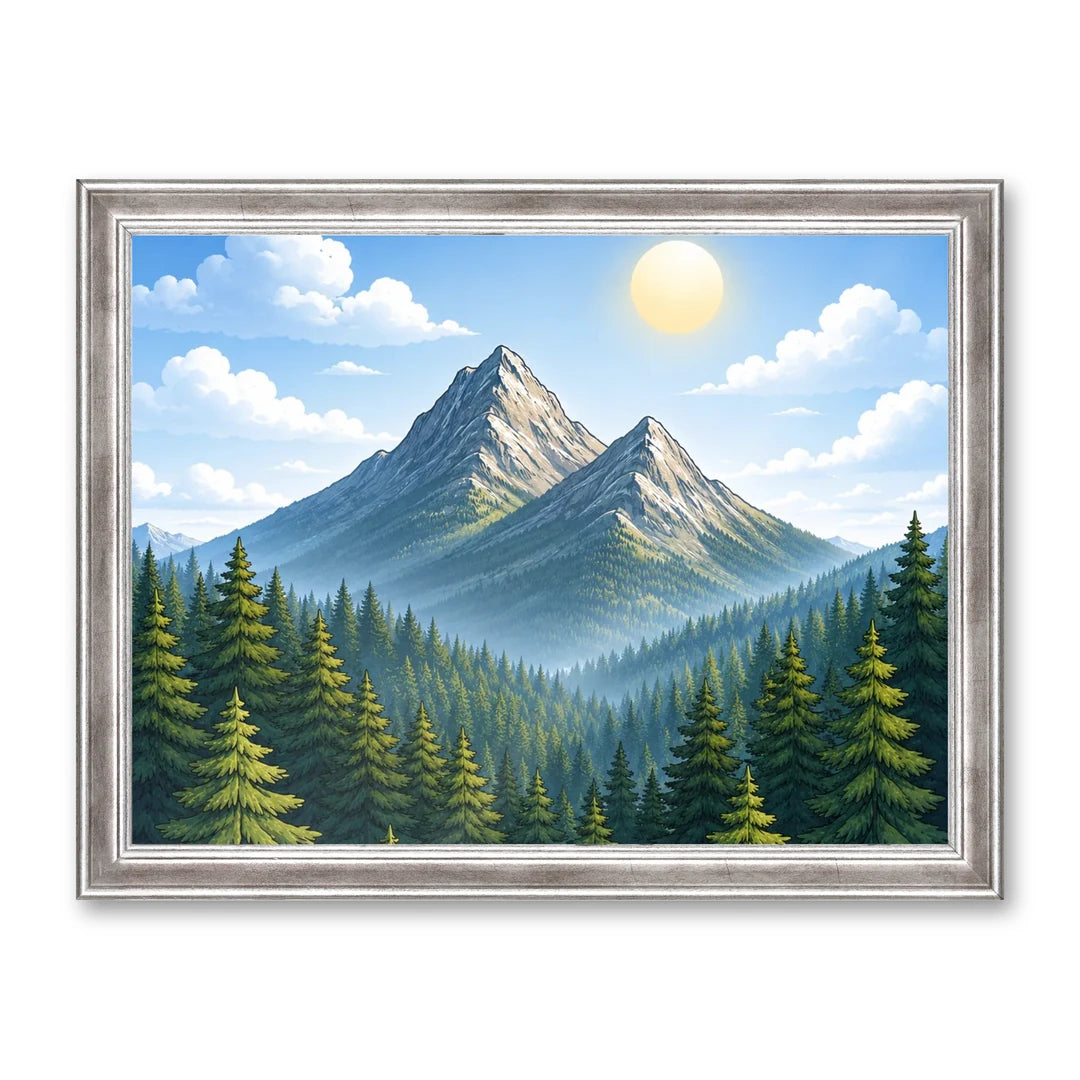 Il kit cornice completa 30×40 cm di traverso con una fotografia di esempio dentro