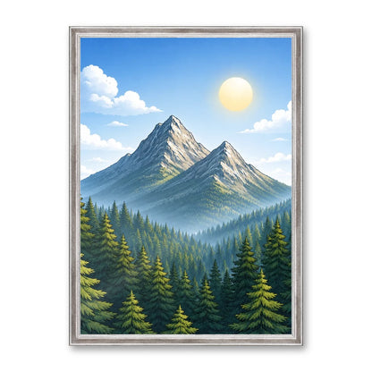Il kit cornice completa 50×70 cm con una fotografia di esempio dentro