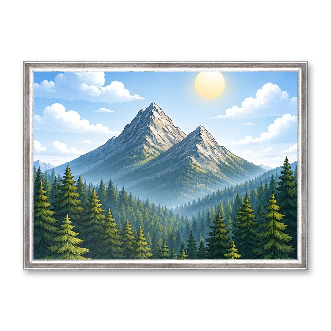 Il kit cornice completa 50×70 cm di traverso con una fotografia di esempio dentro