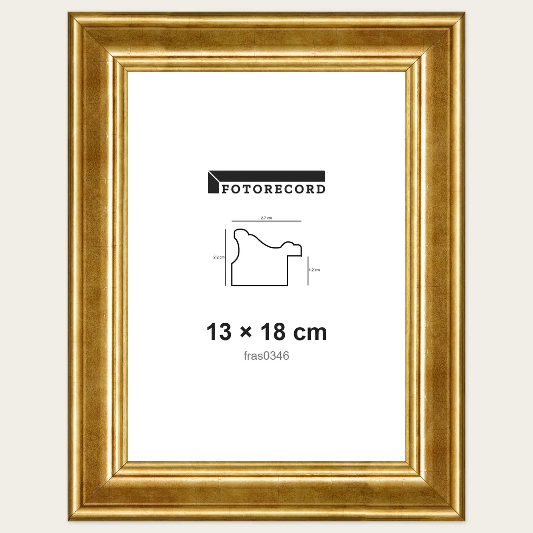 Kit Cornice Completa 13x18 cm — Oro Lucido | fras0346