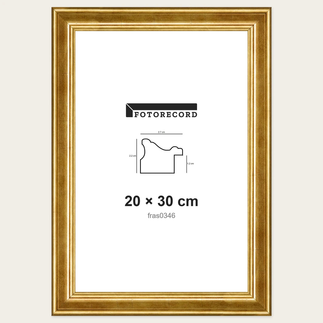 Kit Cornice Completa 20x30 cm — Oro Lucido | fras0346