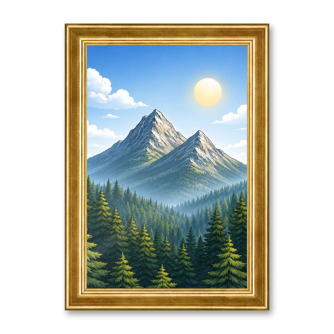 Il kit cornice completa 20×30 cm con una fotografia di esempio dentro