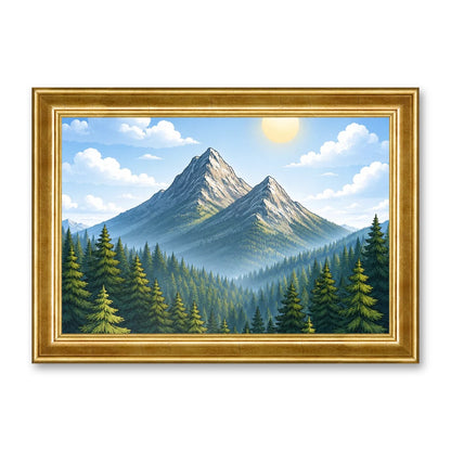 Il kit cornice completa 20×30 cm di traverso con una fotografia di esempio dentro