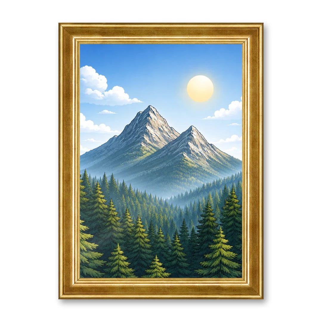Il kit cornice completa 21×30 cm con una fotografia di esempio dentro