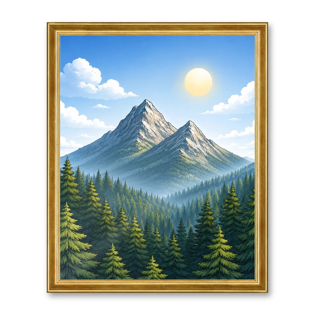 Il kit cornice completa 40×50 cm con una fotografia di esempio dentro