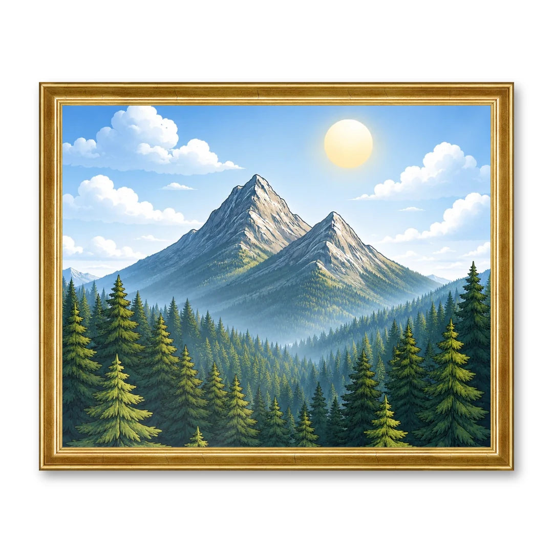 Il kit cornice completa 40×50 cm di traverso con una fotografia di esempio dentro