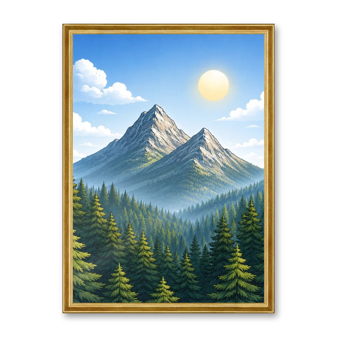 Il kit cornice completa 50×70 cm con una fotografia di esempio dentro