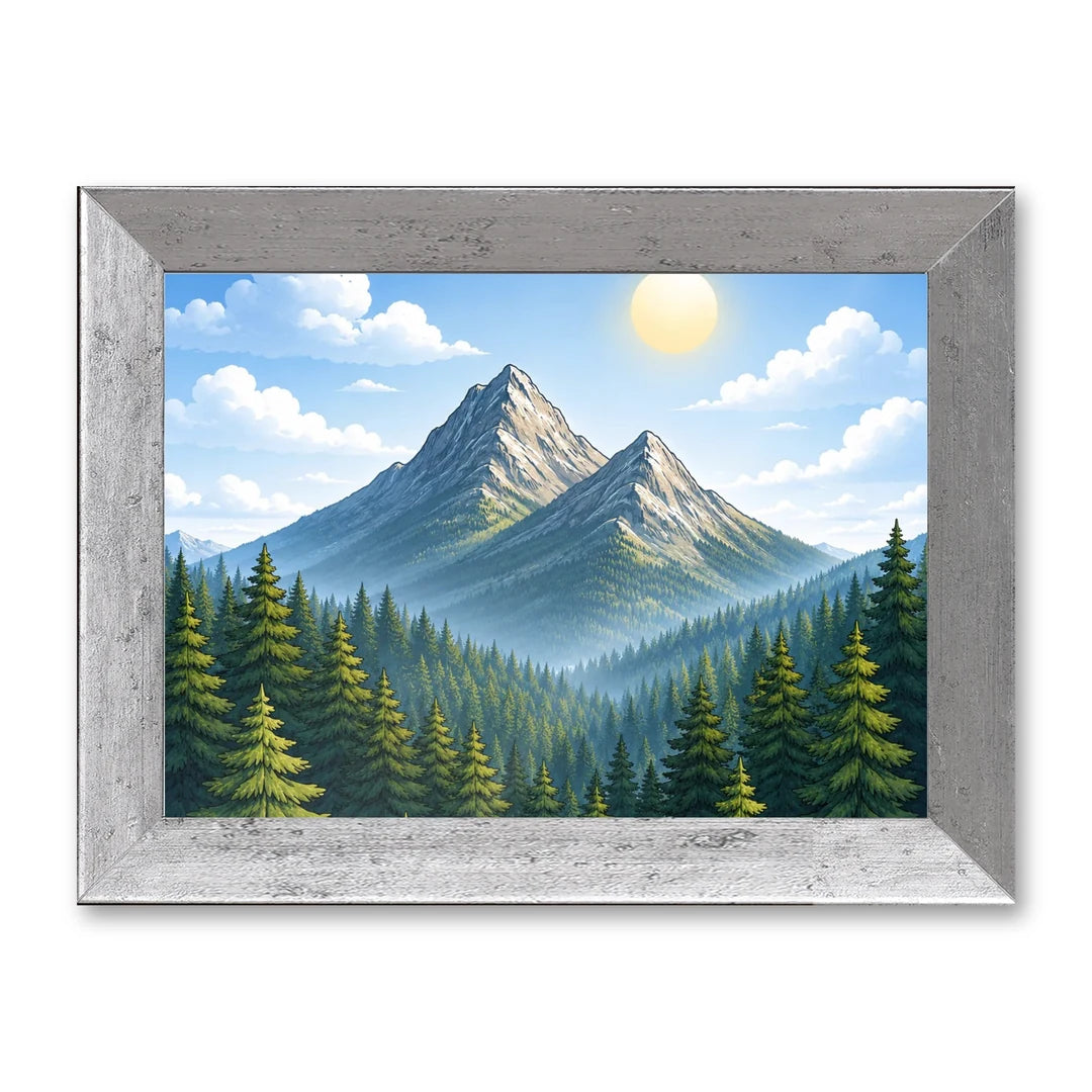 Il kit cornice completa 13×18 cm di traverso con una fotografia di esempio dentro