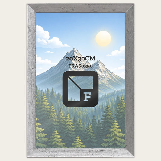 Kit Cornice Completa 20x30 cm — Argento Satinato, lavorazione sagomata