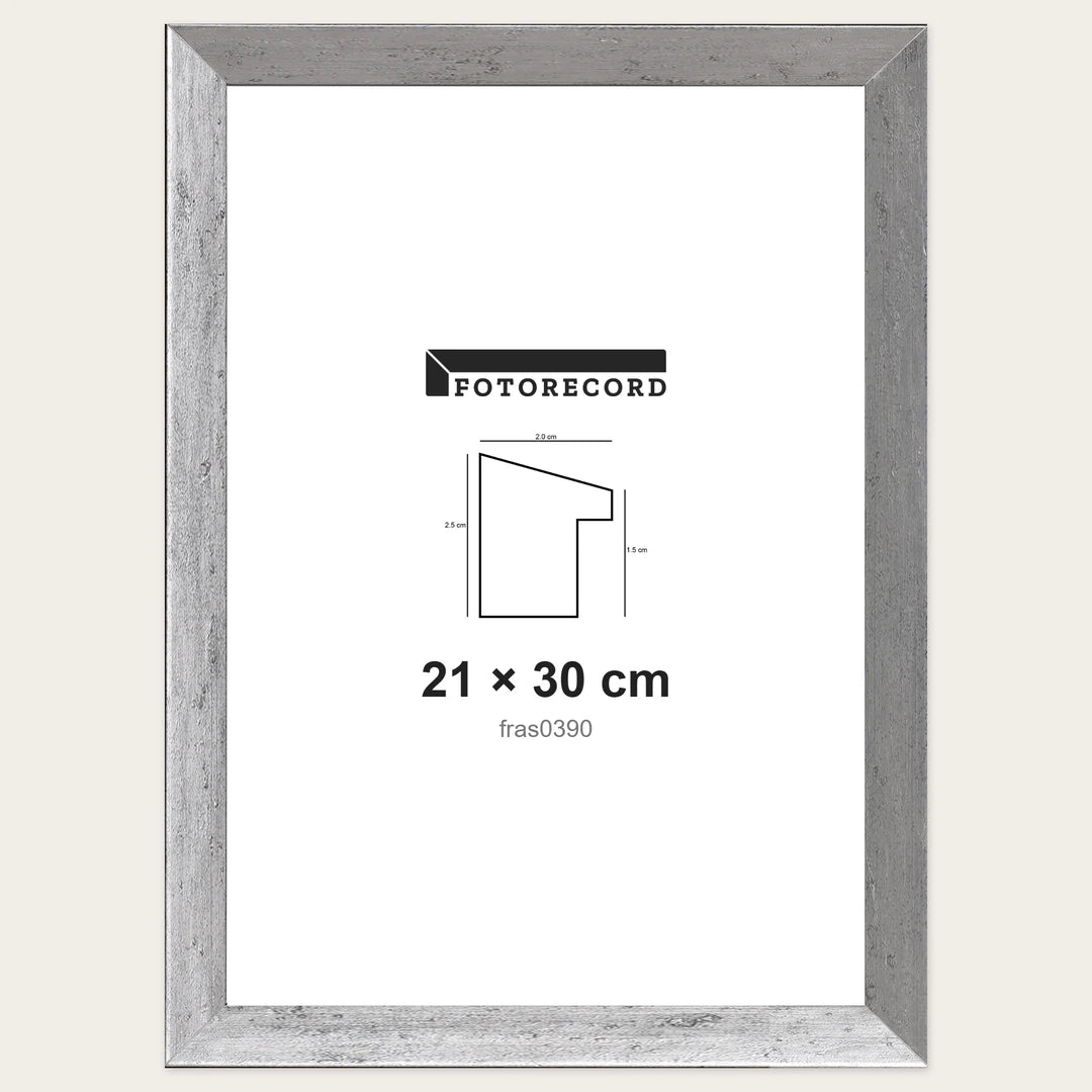 Kit Cornice Completa 21x30 cm — Argento Satinato | fras0390