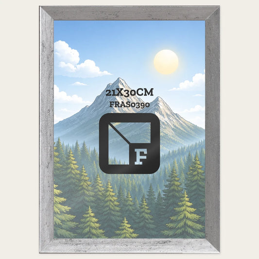 Kit Cornice Completa 21x30 cm — Argento Satinato, lavorazione sagomata