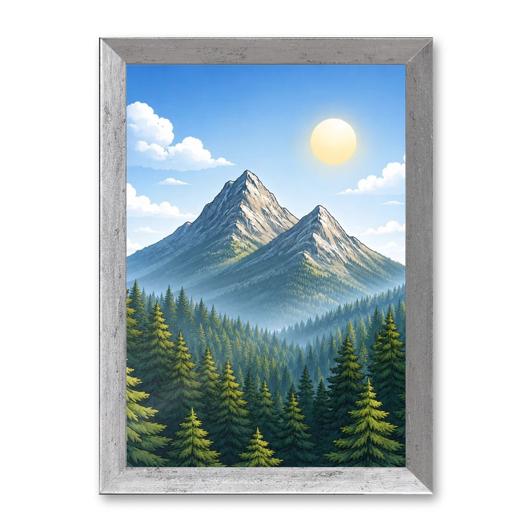 Il kit cornice completa 21×30 cm con una fotografia di esempio dentro