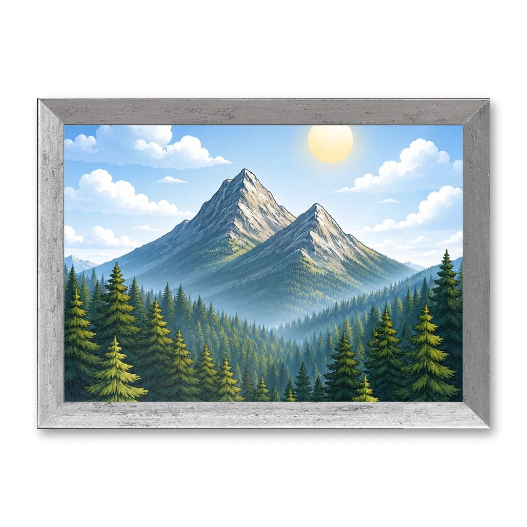Il kit cornice completa 21×30 cm di traverso con una fotografia di esempio dentro