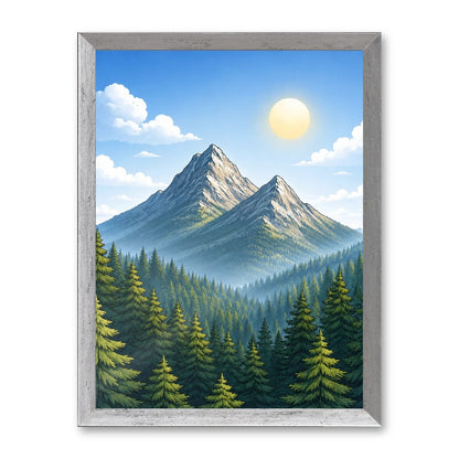 Il kit cornice completa 30×40 cm con una fotografia di esempio dentro