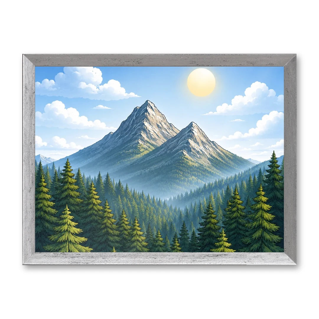 Il kit cornice completa 30×40 cm di traverso con una fotografia di esempio dentro