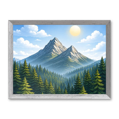 Il kit cornice completa 30×40 cm di traverso con una fotografia di esempio dentro