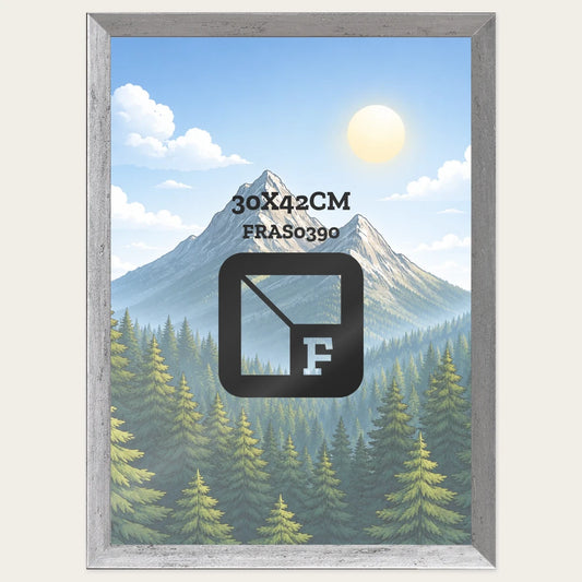 Kit Cornice Completa 30x42 cm — Argento Satinato, lavorazione sagomata