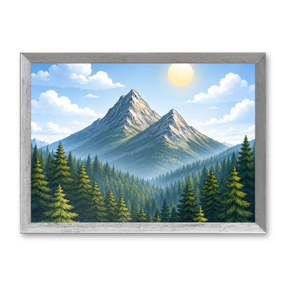 Il kit cornice completa 30×42 cm di traverso con una fotografia di esempio dentro