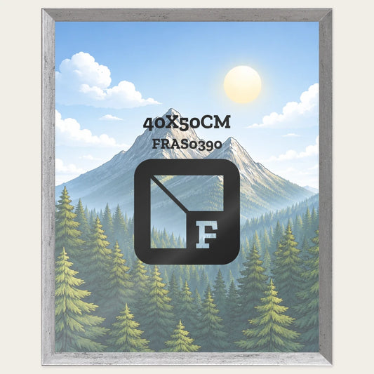 Kit Cornice Completa 40x50 cm — Argento Satinato, lavorazione sagomata
