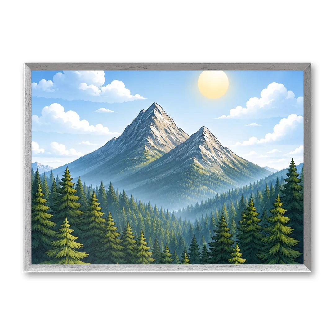 Il kit cornice completa 50×70 cm di traverso con una fotografia di esempio dentro