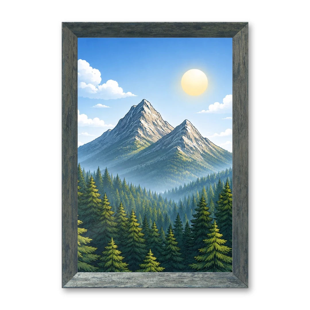 Il kit cornice completa 20×30 cm con una fotografia di esempio dentro