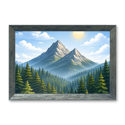 Il kit cornice completa 20×30 cm di traverso con una fotografia di esempio dentro